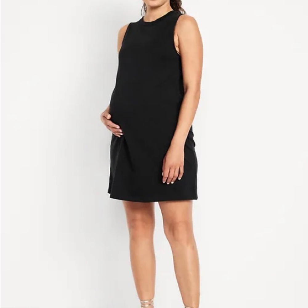 Old Navy Vintage Maternity T-Shirt Dress - Black Jack